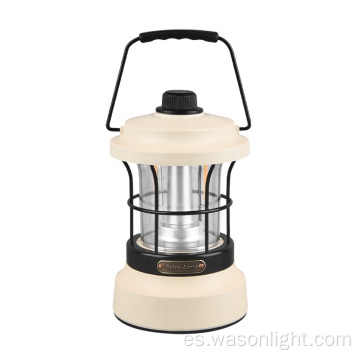 Wason 2023 NUEVA LLEGA IMPRESIÓN DEL AUTO Outdoor Vintage Camping Lantern Dimming USB-C Recargable Color OEM Color OEM